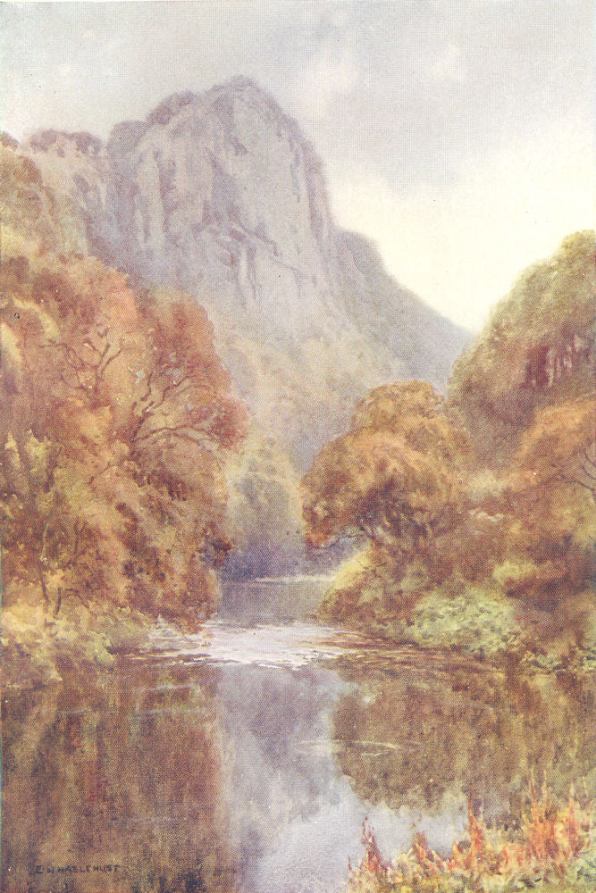 High Tor, Matlock, the Peak District. Derbyshire. By Ernest Haslehust 1920